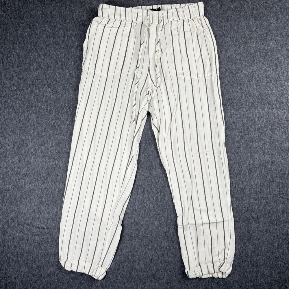 Volcom Pants Women's XS Pull On Striped Baggy Loose Pants Capri